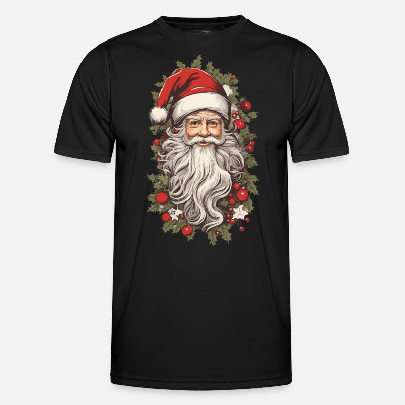 Nostalgischer Weihnachtszauber Weihnachtsmann Männer Funktions-T-Shirt