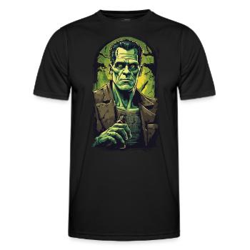 Durstiger Ghul Halloween Bierliebhaber Fun - Männer Funktions-T-Shirt - Schwarz - Vorne - AI Model Male 178 dark (178cm)