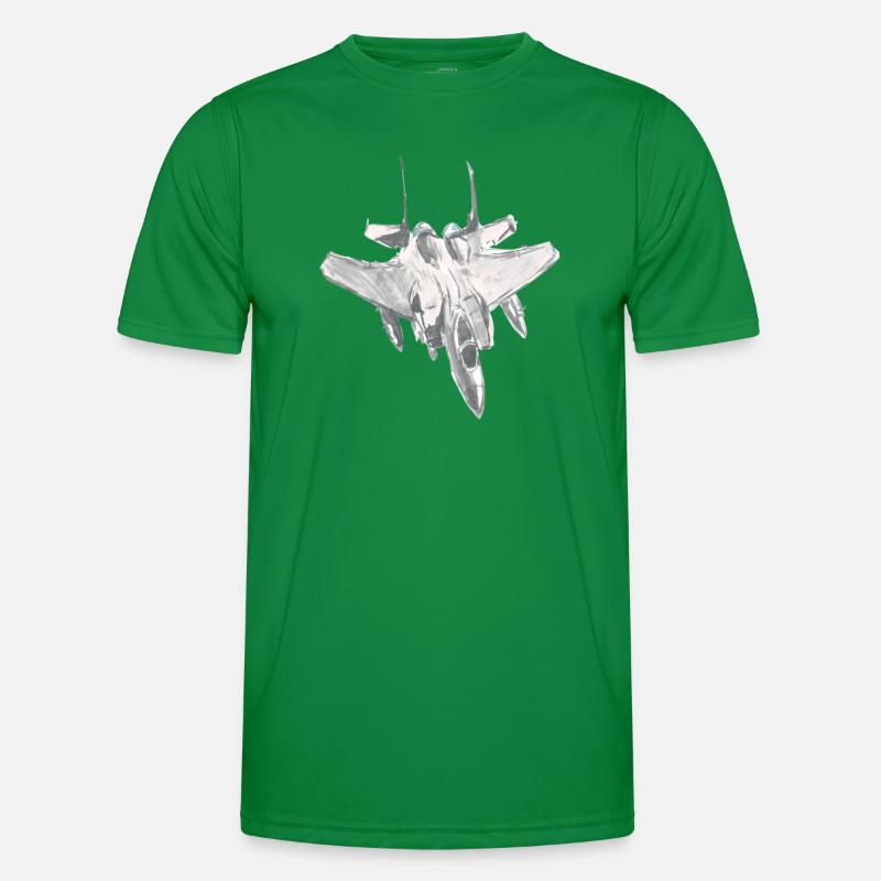 F-15 F 15 Jet Pilot Afterburner Thrust G-force Men's Functional T-Shirt