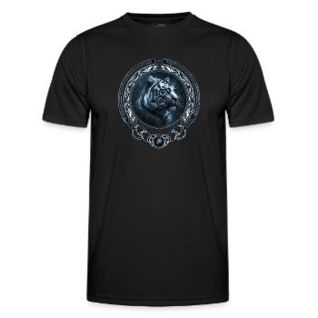 Bengal tiger king tiger - Men's Functional T-Shirt - black - Front - AI Model Male 178 dark (178cm)
