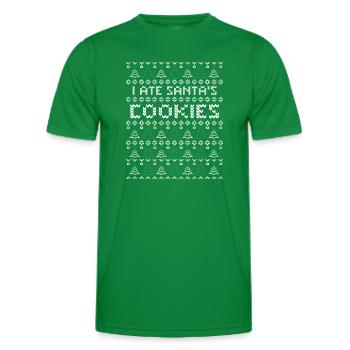 Cookies Ugly Christmas - Men's Functional T-Shirt - kelly green - Front - AI Model Male 178 dark (178cm)