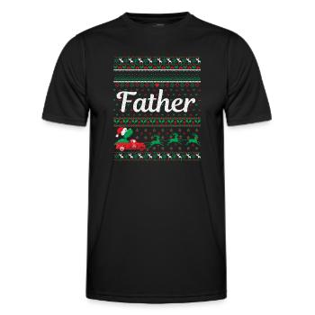 Père Noël - T-shirt sport Homme - noir - Devant - AI Model Male 178 dark (178cm)