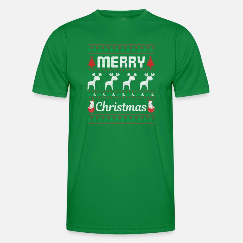 Merry Christmas Männer Funktions-T-Shirt