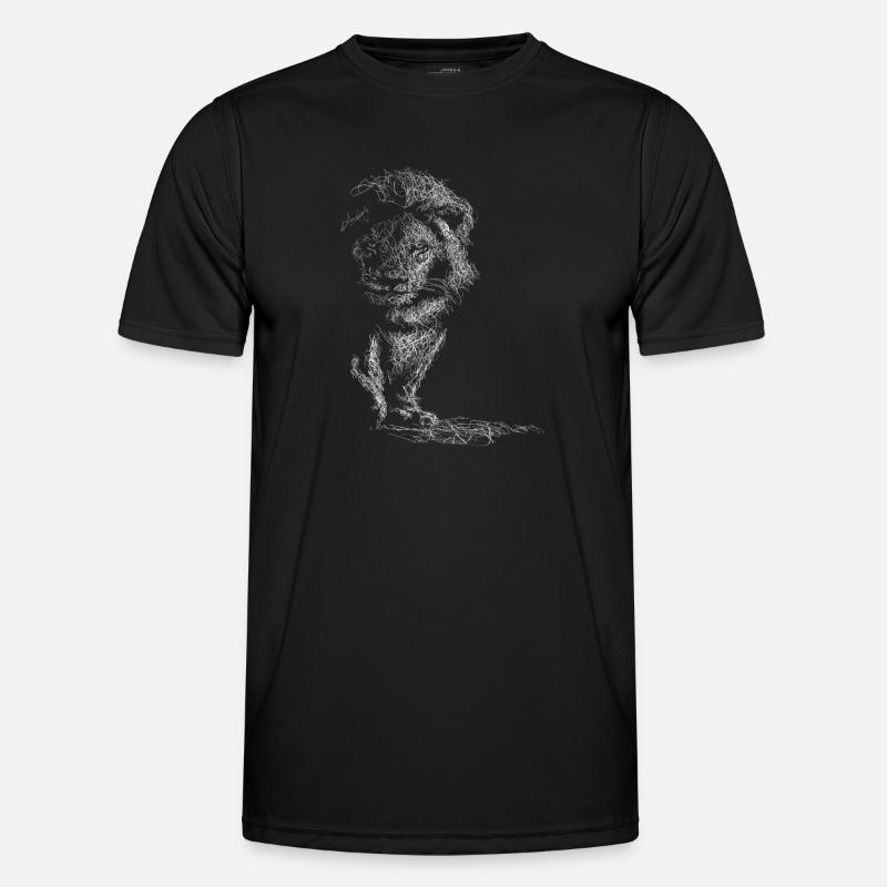 Löwe Outfit - Männer Funktions-T-Shirt - Schwarz