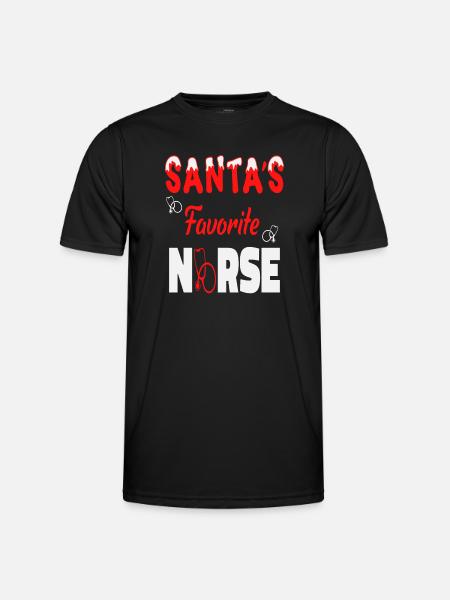 Santas Nurse - Men's Functional T-Shirt - black