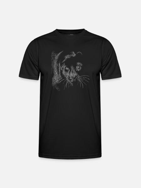 Der Löwe OUTFIT - Männer Funktions-T-Shirt - Schwarz