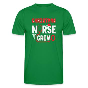 Christmas Nurse Crew Outfit - Männer Funktions-T-Shirt - Kelly Green - Vorne - AI Model Male 178 dark (178cm)