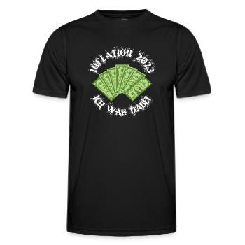 Inflation 2023 Ich war dabei Outfit - Männer Funktions-T-Shirt - Schwarz - Vorne - AI Model Male 178 dark (178cm)