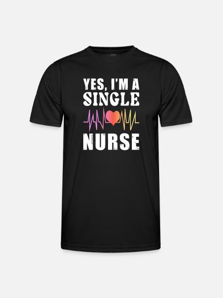 Single Nurse Outfit - Men's Functional T-Shirt - black