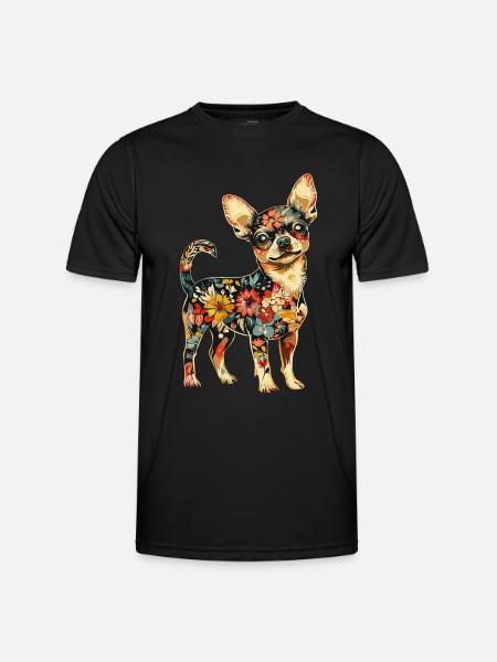 Chihuahua - Männer Funktions-T-Shirt - Schwarz