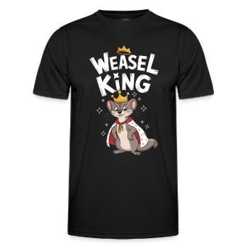 Wiesel - Männer Funktions-T-Shirt - Schwarz - Vorne - AI Model Male 178 dark (178cm)