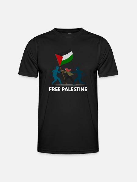 Free Palestine - Men's Functional T-Shirt - black