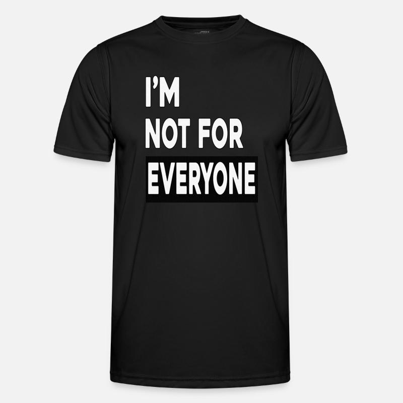 Ich bin nicht jedermanns Sache - Männer Funktions-T-Shirt - Schwarz