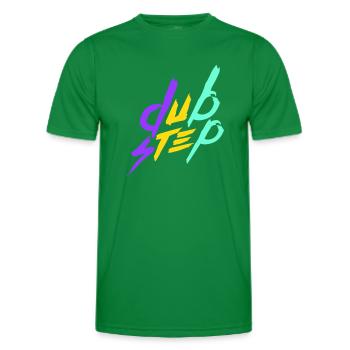 Dub Step Techno Musique Party Club Texte Lettrage - T-shirt sport Homme - vert - Devant - AI Model Male 178 dark (178cm)