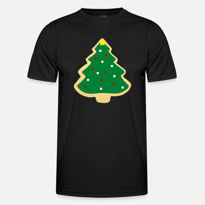christmas tree cookie - Men's Functional T-Shirt - black