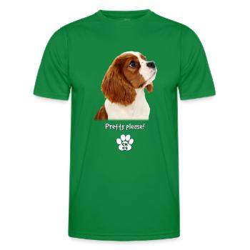 Pretty please - Men's Functional T-Shirt - kelly green - Front - AI Model Male 178 dark (178cm)