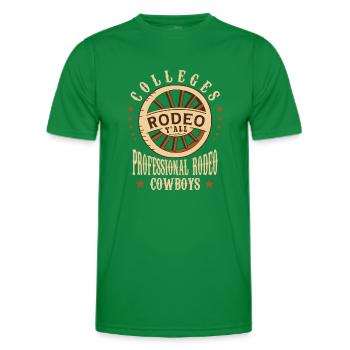 Universities Rodeo - Men's Functional T-Shirt - kelly green - Front - AI Model Male 178 dark (178cm)