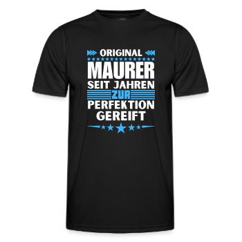 Masons matured to perfection - Men's Functional T-Shirt - black - Front - AI Model Male 178 dark (178cm)