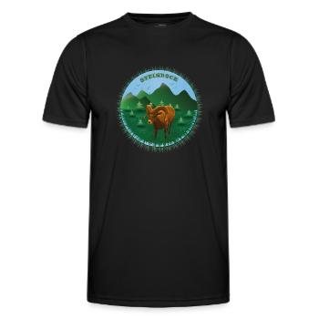 Am 2.Januar bin ich als Steinbock geboren worden. - Männer Funktions-T-Shirt - Schwarz - Vorne - AI Model Male 178 dark (178cm)