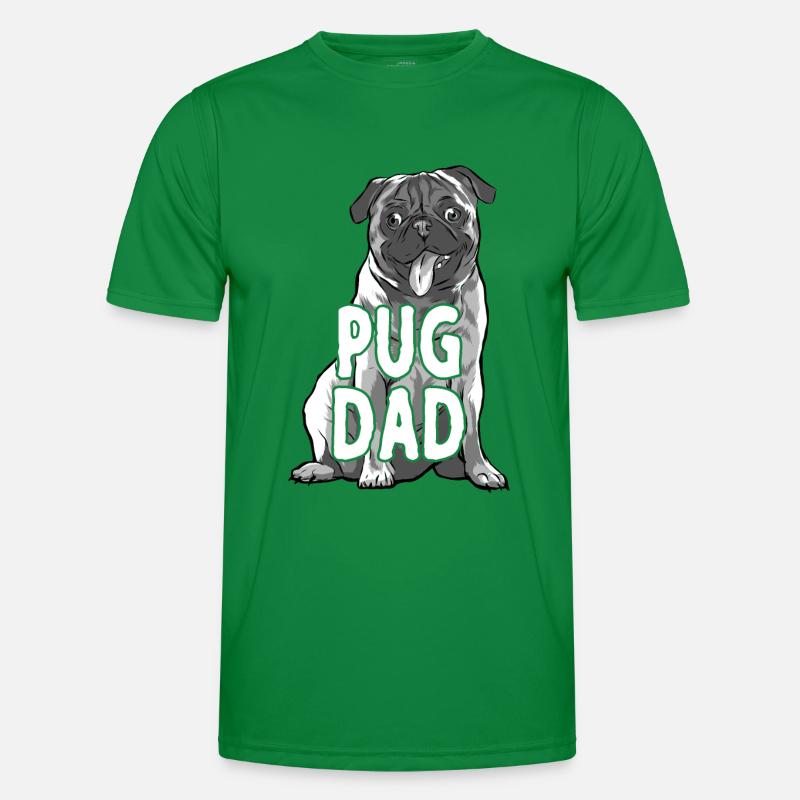 PUG DAD MOPS PAPA Men's Functional T-Shirt