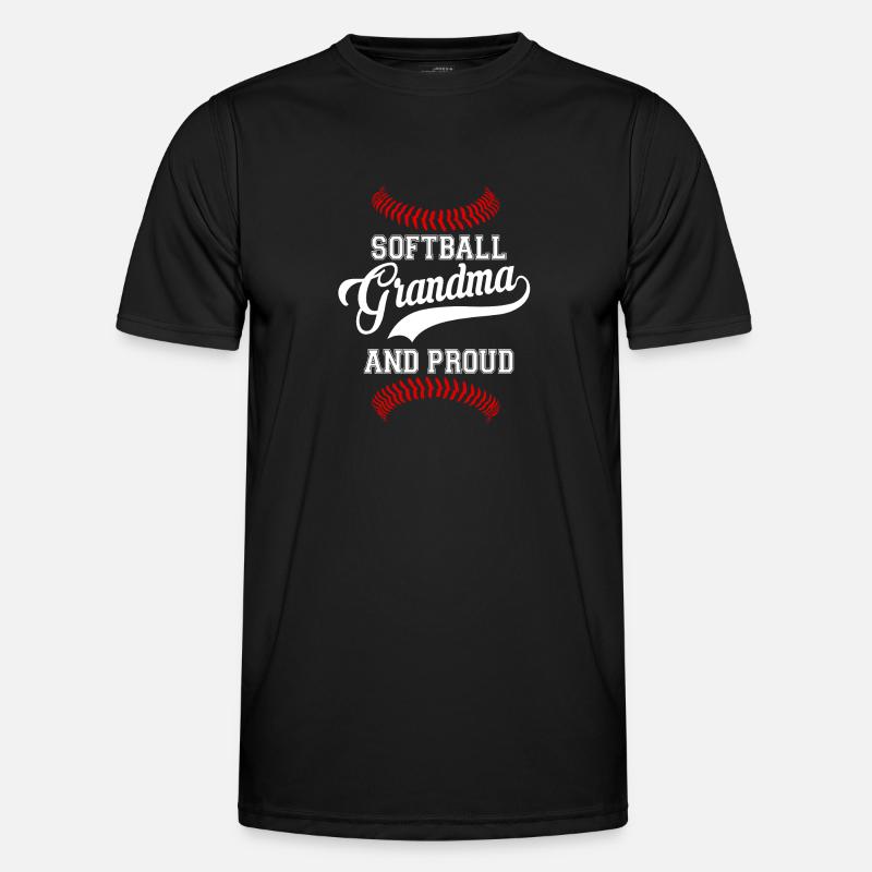 Softball granny - Men's Functional T-Shirt - black