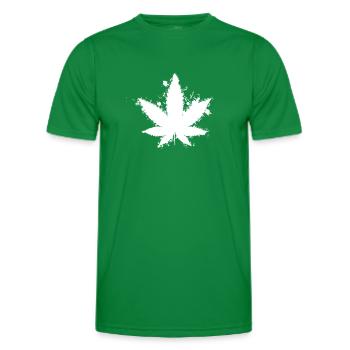 Weed - Gift Idea - Men's Functional T-Shirt - kelly green - Front - AI Model Male 178 dark (178cm)