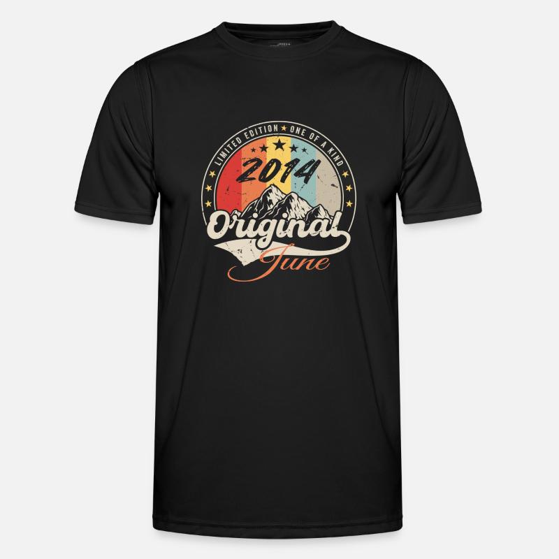 Juni 2014 Original 2014 Jubiläum 2014 Juni - Männer Funktions-T-Shirt - Schwarz