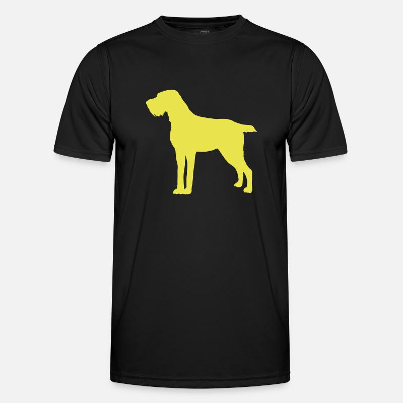 German Wirehaired Pointer - Men's Functional T-Shirt - black