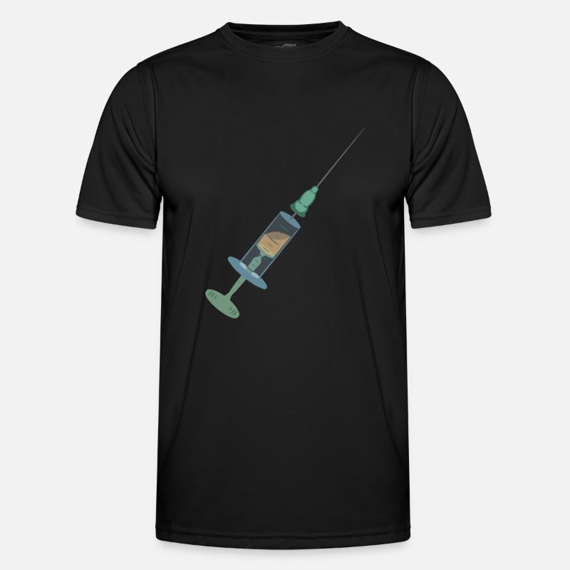 Spritze Impfspritze Syringe Vaccination Impfen Männer Funktions-T-Shirt