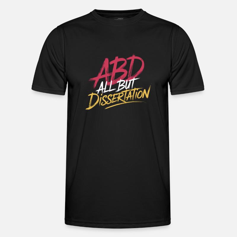 ABD All But Dissertation 8 - Männer Funktions-T-Shirt - Schwarz