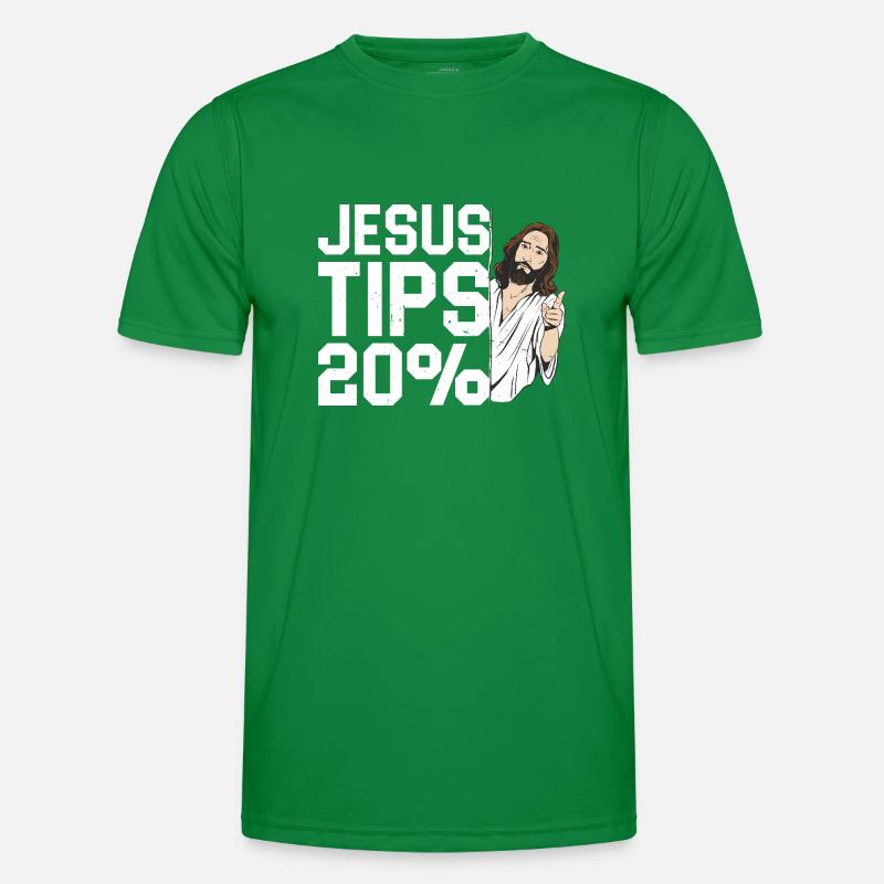 Jesus Tips 20% 6 Männer Funktions-T-Shirt