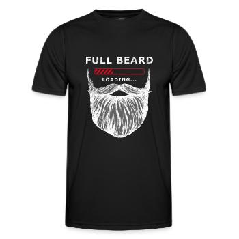 Full beard loading - T-shirt sport Homme - noir - Devant - AI Model Male 178 dark (178cm)