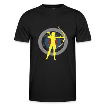Archer Shooting Sports Sports Shooters Cadeau - T-shirt sport Homme - noir - Devant - AI Model Male 178 dark (178cm)