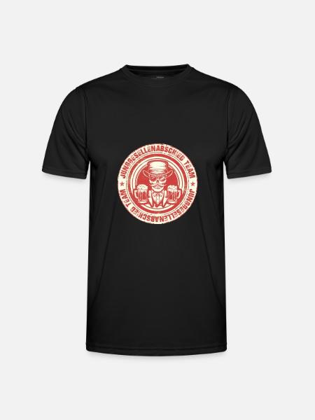Bachelor Party Team Skeleton - Men's Functional T-Shirt - black