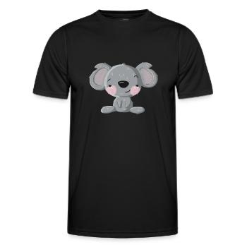 Flirt Koala - Men's Functional T-Shirt - black - Front - AI Model Male 178 dark (178cm)
