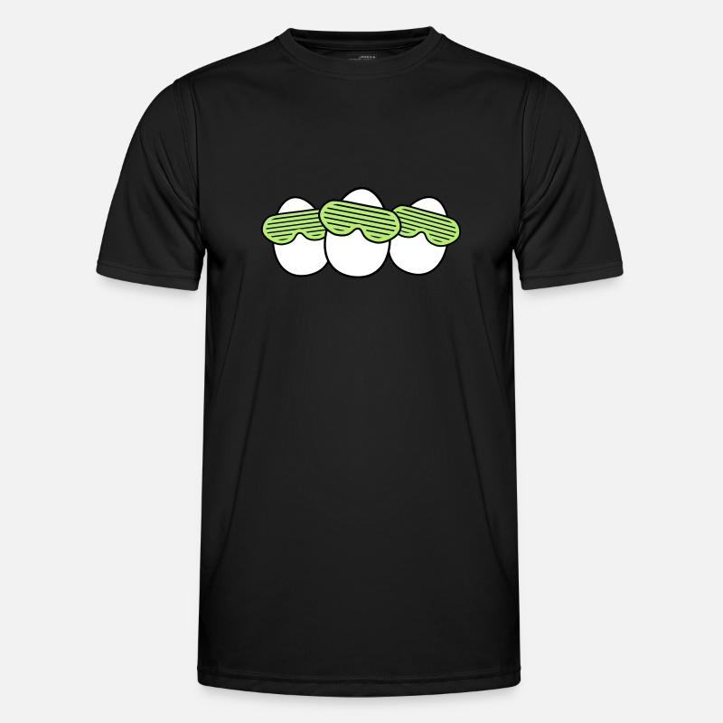 Funky Egg Crew - Men's Functional T-Shirt - black