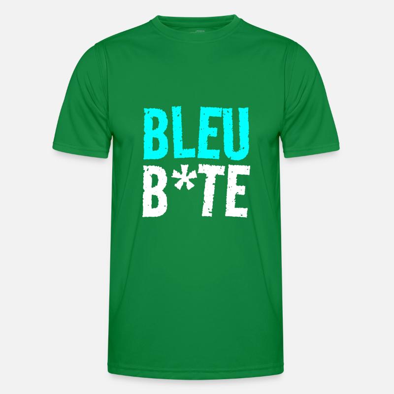 bleu bite T-shirt sport Homme