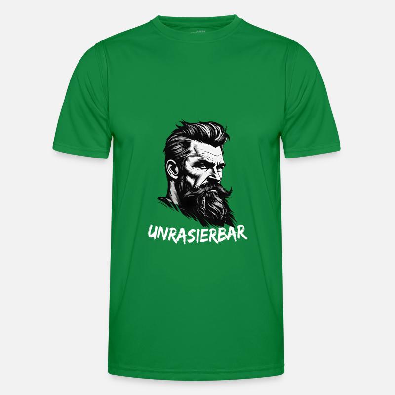 Lustiger Bart Spruch Wikinger Bartträger Männer Funktions-T-Shirt