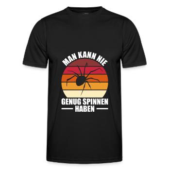 Spinne Terrarium Vogelspinne Spinnenzüchter - Männer Funktions-T-Shirt - Schwarz - Vorne - AI Model Male 178 dark (178cm)