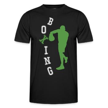 Boxe Boxeur Amateur Cadeau Sportif - T-shirt sport Homme - noir - Devant - AI Model Male 178 dark (178cm)
