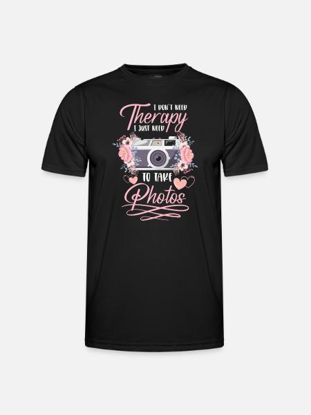 Camera Photographer Fantasy Photoshoot - Men's Functional T-Shirt - black