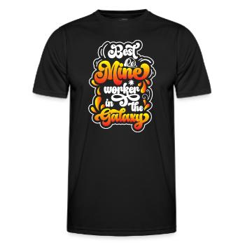 Fosse à pioche à charbon - T-shirt sport Homme - noir - Devant - AI Model Male 178 dark (178cm)