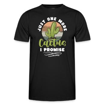 Stachel Stacheln Blumentopf Gärtner - Männer Funktions-T-Shirt - Schwarz - Vorne - AI Model Male 178 dark (178cm)