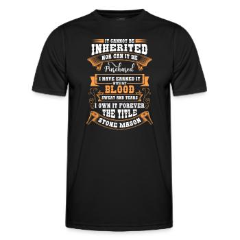Maîtres de la guilde des artisans - T-shirt sport Homme - noir - Devant - AI Model Male 178 dark (178cm)