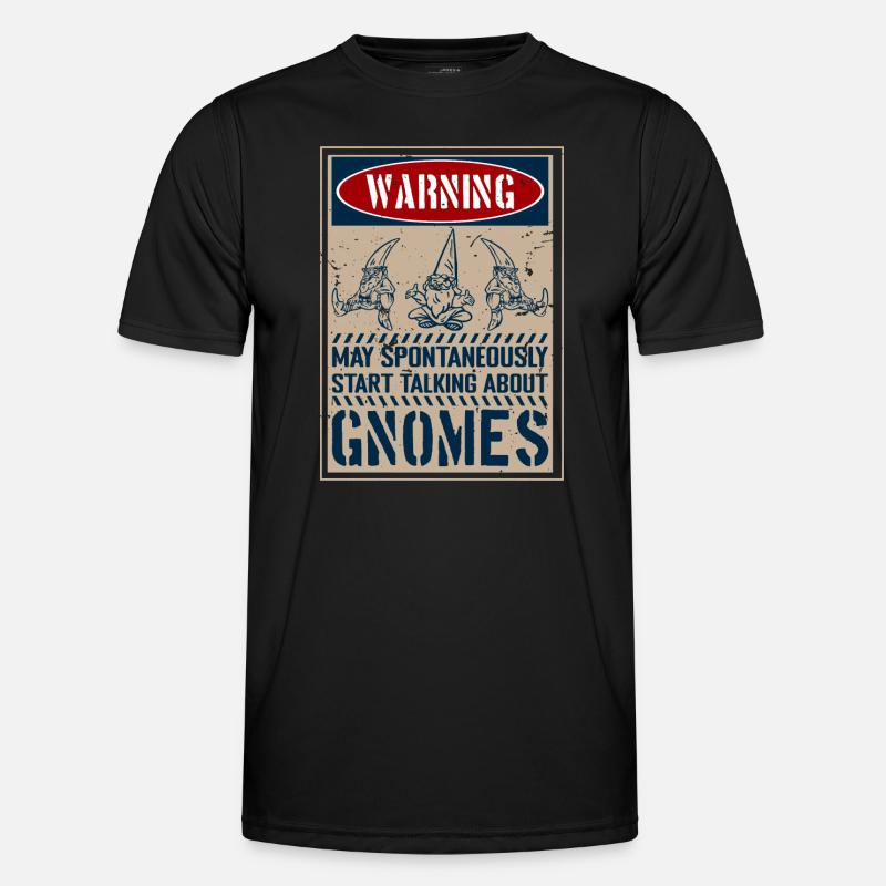 Zwerge Gartenzwerg - Männer Funktions-T-Shirt - Schwarz