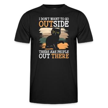 Hate Hate Man Common - Men's Functional T-Shirt - black - Front - AI Model Male 178 dark (178cm)