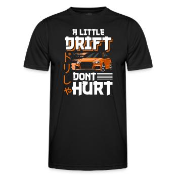 Driften Quer - Männer Funktions-T-Shirt - Schwarz - Vorne - AI Model Male 178 dark (178cm)