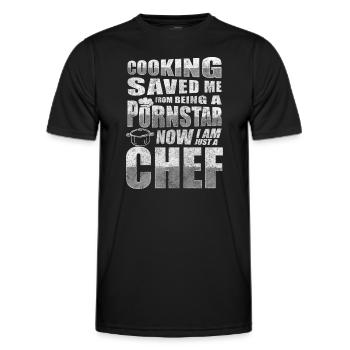 Küche Chef Restaurant Geschmack - Männer Funktions-T-Shirt - Schwarz - Vorne - AI Model Male 178 dark (178cm)