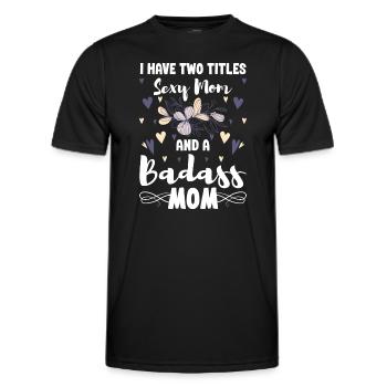 Responsabilité de l’équipe monoparentale - T-shirt sport Homme - noir - Devant - AI Model Male 178 dark (178cm)