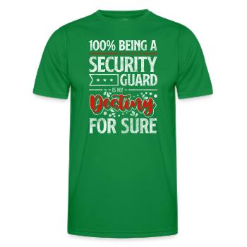 Profession de la sécurité - T-shirt sport Homme - vert - Devant - AI Model Male 178 dark (178cm)